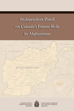 Independent Panel on Canada`s Future Role in Afghanistan
