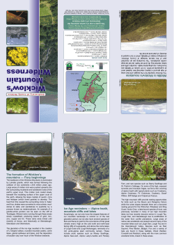 The formation of Wicklow`s mountains &mdash; Fiery beginnings Ice Age
