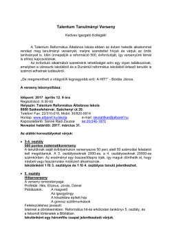 Talentum Tanulm&aacute;nyi Verseny