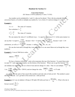 Conversion Factors - CMS