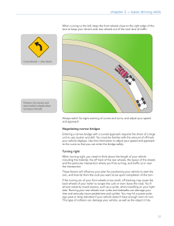 chapter 3 &mdash; basic driving skills