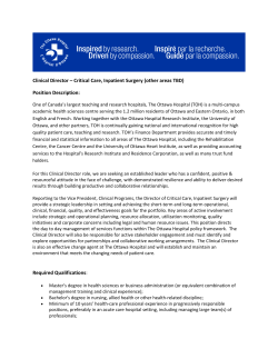 Clinical Director &ndash; Critical Care, Inpatient