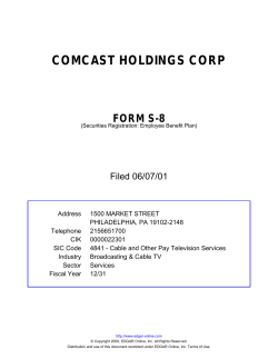 comcast holdings corp - Comcast