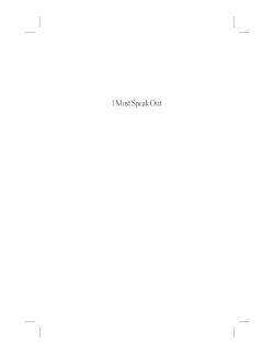 I Must Speak Out - The Voluntaryist