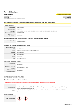 MSDS - Rowe Scientific