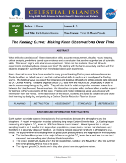 The Keeling Curve: Making Keen Observations Over Time