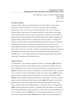 la finta pazza di Venexia