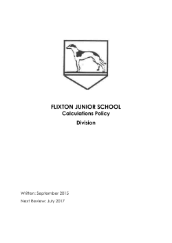 division - Flixton Junior School