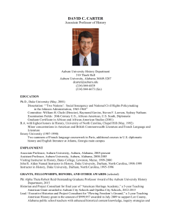 david c. carter - Auburn University