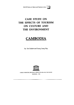 Case study on the effects of tourism on culture and the