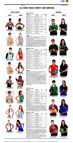 ALL-DADE CROSS-COUNTY AND BOWLING