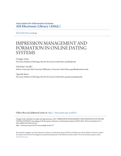 impression management and formation in online dating systems