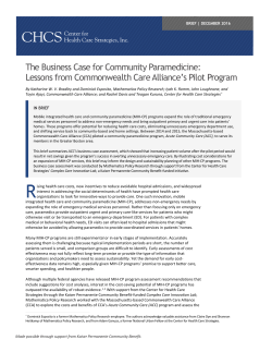 The Evolution of Charity Care Programs to Support Enrollment in