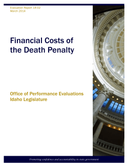 Financial Costs of the Death Penalty