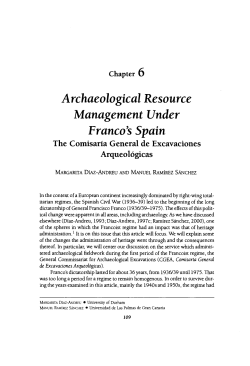 Archaeological Resource Management Under Franco`s