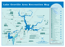 Lake Oroville Area Recreation Map