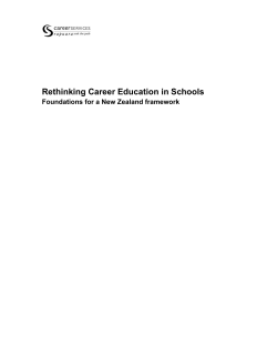 Rethinking Career Education in Schools
