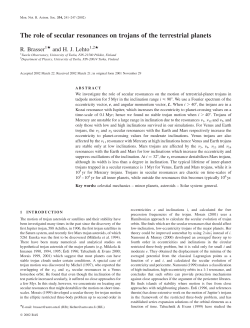 The role of secular resonances on trojans of the terrestrial planets