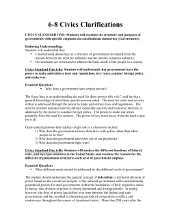 6-8 Civics Clarifications