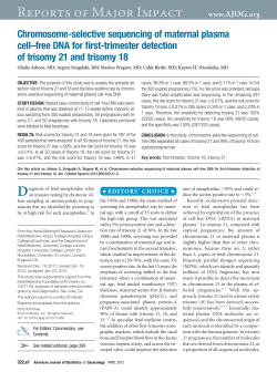 Chromosome-selective sequencing of maternal plasma cell&ndash;free