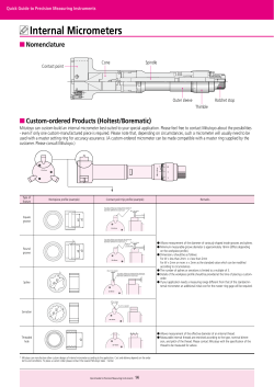 Internal Micrometers