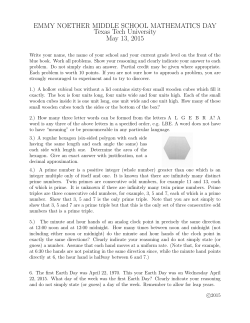 Problems - TTU Math Department