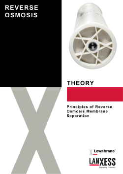 Lewabrane: Principles of Reverse Osmosis Membrane Separation