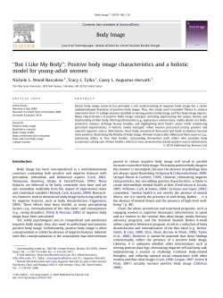 Positive body image characteristics and a holistic model for young