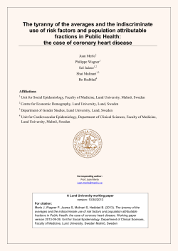 The tyranny of the averages and the indiscriminate use of risk factors