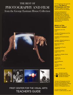 Cover &ndash; sidebar - Frist Center for the Visual Arts