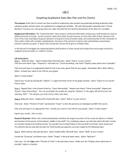 Lab 2 Graphing Qualitative Data (Bar Plot and Pie Charts)