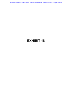 Exhibit 18 Economic Loss and Property Class Definition Exclusions