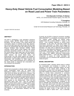 Heavy-Duty Diesel Vehicle Fuel Consumption Modeling Based on
