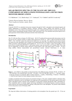 SOLAR PROTON SPECTRA IN THE 20 JANUARY 2005 GLE