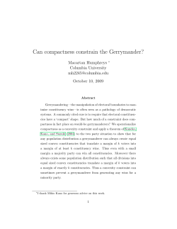 Can compactness constrain the Gerrymander