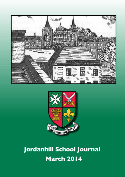 March 2014 Jordanhill School Journal