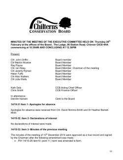 95 MINUTES OF THE MEETING OF THE EXECUTIVE COMMITTEE