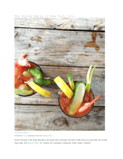 The Bloody Marys of New York City