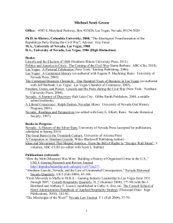 Michael Scott Green - University of Nevada, Las Vegas