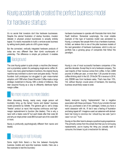 Keurig Business Model