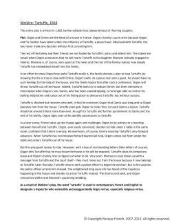Moli&egrave;re: Tartuffe, 1664