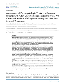 Assessment of Psychopatologic Traits in a Group of Patients with