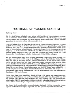 Football at Yankee Stadium.