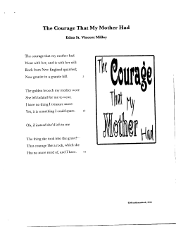 The Courage That MY Mother Had