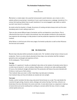 The Animation Production Process