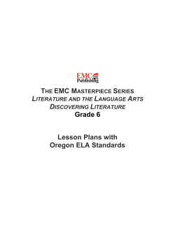Grade 6 Lesson Plans - EMC Publishing, LLC