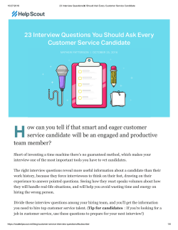 23 Interview Questions You Should Ask Every Customer Service