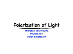 Polarization of Light