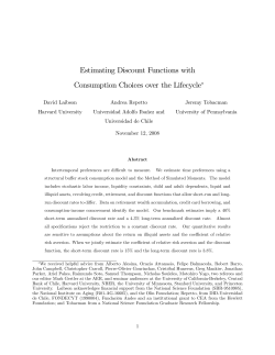 Estimating Discount Functions with Consumption Choices over the