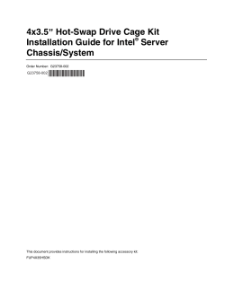 4x3.5&rdquo; Hot-Swap Drive Cage Kit Installation Guide